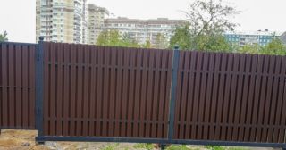 Купить распашные ворота из штакетника Щербинка, цена от 2699 руб.